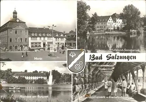 Bad Salzungen Markt Hufeland Sanatorium Kurhaus Kat. Bad Salzungen
