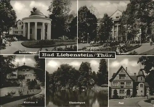 Bad Liebenstein Kurhaus Brunnentempel Elisabethpark Kat. Bad Liebenstein