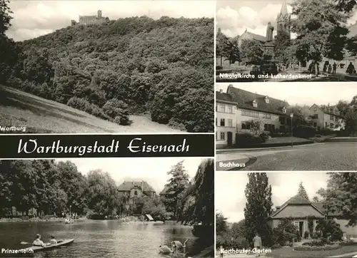 Eisenach Thueringen Bachhaus Wartburg Prinzenteich Kat. Eisenach