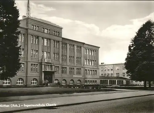 Koethen Anhalt Ingenieurschule Chemie Kat. Coethen