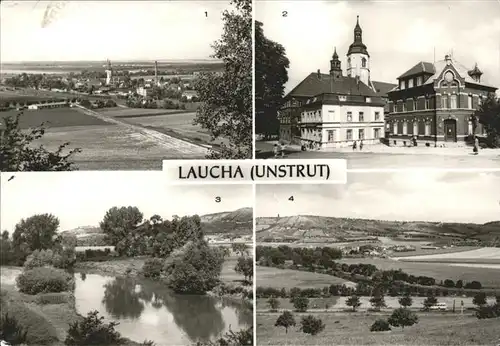 Laucha Thueringen Postamt Sparkasse Weischuetz Blick Kat. Laucha Thueringen