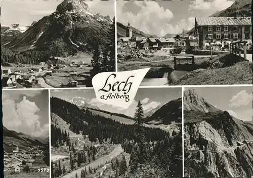 Lech Vorarlberg Teilansichten im Sommer Flexenpass Panorama Kat. Lech