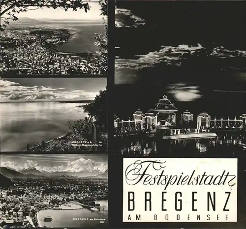 Bregenz Vorarlberg Bregenzer Festspiele Bodensee Hafen Alpenpanorama Kat. Bregenz