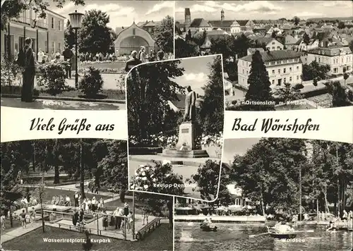 Bad Woerishofen Kurhaus Kurpark Wassertreten Kirchen Waldsee Kneipp Denkmal Kat. Bad Woerishofen