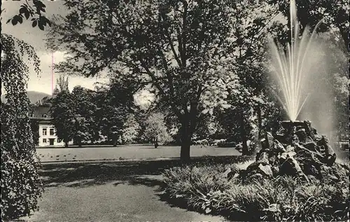 Baden Baden Springbrunnen in der Lichtentaler Allee Kat. Baden Baden