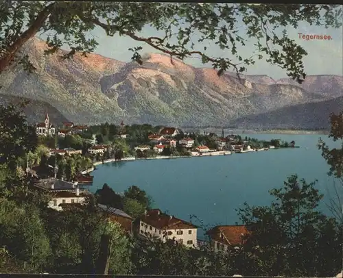 Tegernsee Panorama Kat. Tegernsee