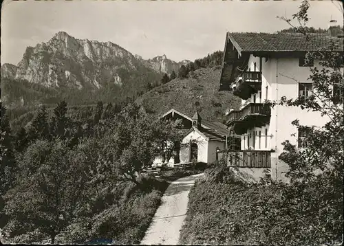 Rottau Chiemgau Berghof Pension Adersberg  Kat. Grassau