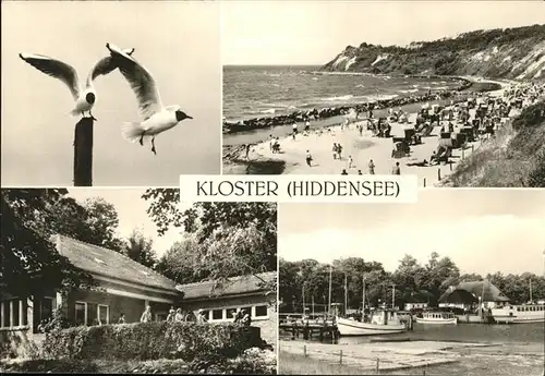 Insel Hiddensee Kloster Moewen Hafen Strand Kat. Insel Hiddensee