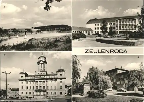 Zeulenroda Stausee Hubert Westhof Oberschule Rathaus Post Kat. Zeulenroda Triebes