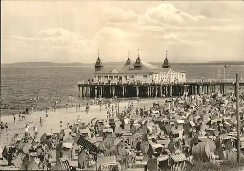 Ahlbeck Ostseebad Insel Usedom Seebruecke Kat. Heringsdorf Insel Usedom