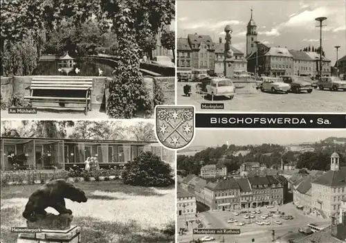 Bischofswerda Am Muehlteich Marktplatz Heimattierpark Rathaus Kat. Bischofswerda