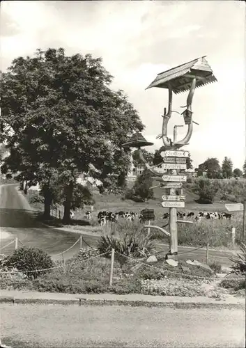 Caemmerswalde Wegweiser Kat. Neuhausen Erzgebirge