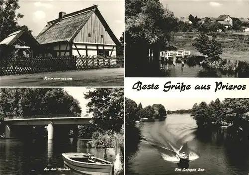 Prieros Heimatmuseum Ortsblick Bruecke Am Langen See Kat. Heidesee