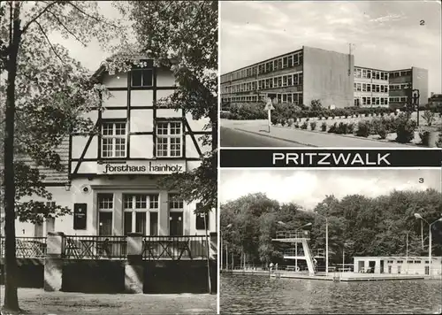 Pritzwalk HO Gaststaette Forsthaus Hainholz Wilhelm Pieck Oberschule Hainholzbad Kat. Pritzwalk