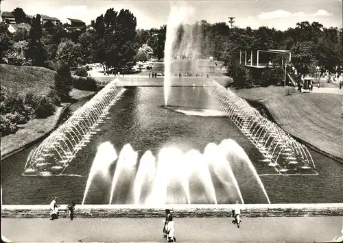 Stuttgart Hoehenpark Killesberg Wasserspiele Kat. Stuttgart