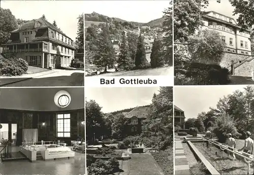 Bad Gottleuba Berggiesshuebel Klinik Sanatorium Station 6 bis 8 Kurhaus Wassertretanlage Kat. Bad Gottleuba Berggiesshuebel
