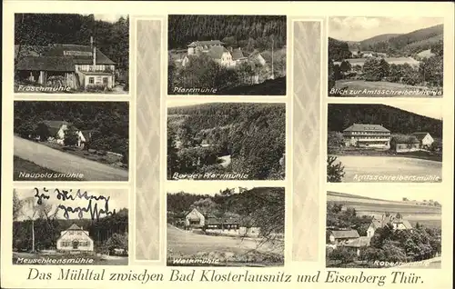 Bad Klosterlausnitz Das Muehltal zwischen Bad Klosterlausnitz und Eisenberg Thueringen Kat. Bad Klosterlausnitz
