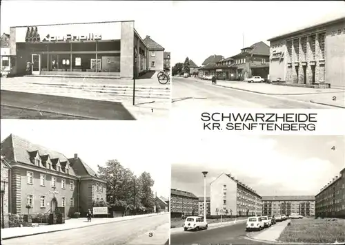 Schwarzheide Kaufhalle Kulturhaus Wandelhof Rathaus Strasse 20. Jahrestag Kat. Schwarzheide