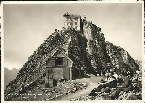 Schwaegalp Observatorium auf dem Saentis Appenzeller Alpen Kat. Schwaegalp