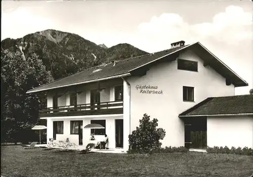 Lenggries Gaestehaus Reiterbach Kat. Lenggries