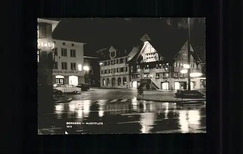 Dornbirn Vorarlberg Marktplatz bei Nacht Kat. Dornbirn