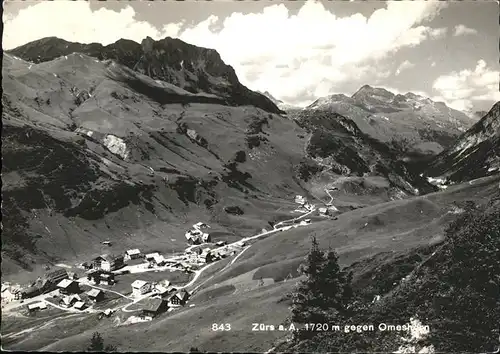 Zuers Vorarlberg Panorama gegen Omeshorn Kat. Lech