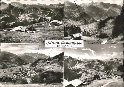 Schruns Vorarlberg Hochjochbahn Alpenpanorama Montafon Kat. Schruns