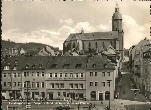 Annaberg Buchholz Erzgebirge Markt Annenkirche Poehlberg Kat. Annaberg