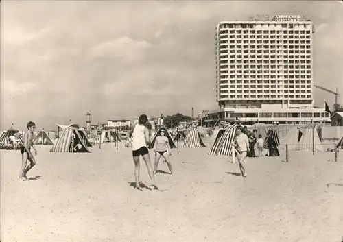 Warnemuende Ostseebad Hotel Neptun Strandleben Kat. Rostock