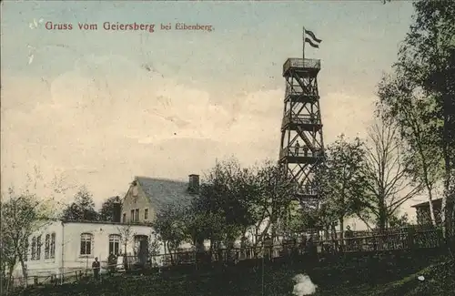 Einsiedel Chemnitz Restaurant Geiersberg Aussichtsturm Kat. Chemnitz