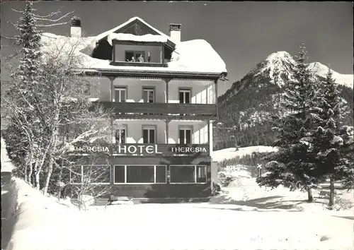 Davos GR Hotel Theresia Wintersportplatz Kat. Davos