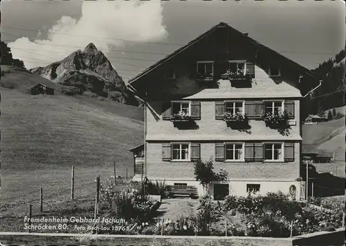 Schroecken Vorarlberg Fremdenheim Jochum Gaestehaus Kat. Schroecken