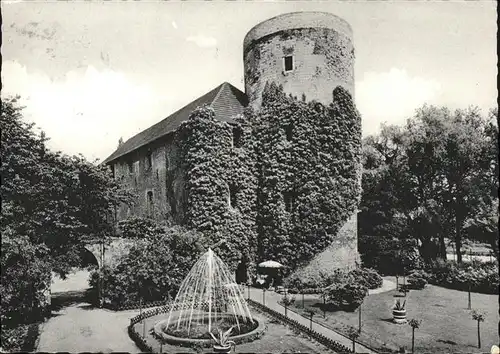 Brueggen Niederrhein Park Restaurant Burg Brueggen Ruine Kat. Brueggen