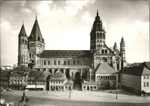 Mainz Rhein Dom Nordseite / Mainz Rhein /Mainz Stadtkreis