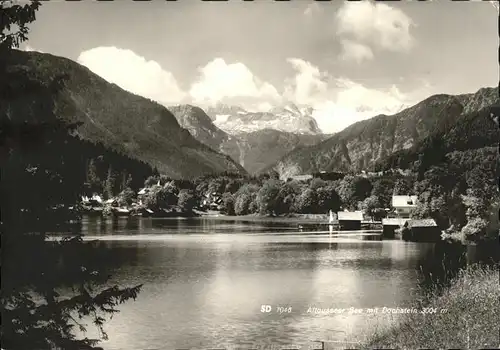 Altaussee Partie am See mit Dachstein Salzkammergut Kat. Altaussee