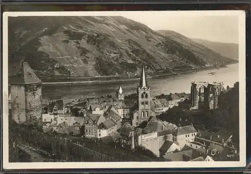 Bacharach Rhein Rheinpanorama Werne Kapelle Kat. Bacharach