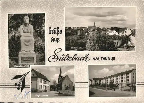 Sulzbach Taunus Ehrendenkmal Panorama Kat. Sulzbach (Taunus)