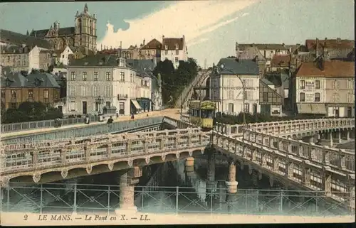 ws66277 Le Mans Sarthe Le Mans Pont Strassenbahn  * Kategorie. Le Mans Alte Ansichtskarten