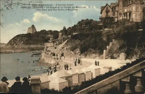 ws81296 Dinard Ille et Vilaine Bretagne Dinard la Digue la Pointe du Moulinet x Kategorie. Dinard Alte Ansichtskarten