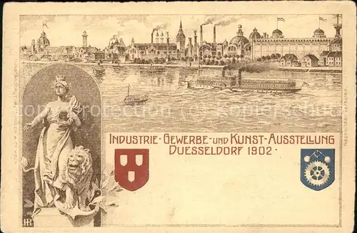 Duesseldorf Industrie Gewerbe u.Kunst Ausstellung 1902 Kat. Duesseldorf