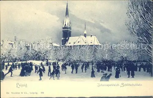 Leipzig Johannaparkteich (Schlittschuhbahn) Kat. Leipzig