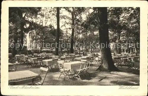 Bad Nauheim Waldhaus Gartenterrasse Kat. Bad Nauheim