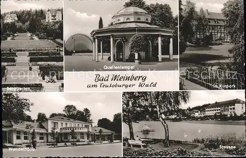 Bad Meinberg Stausee Kurpark Teutoburger Wald Wandelhalle Berggarten Kat. Horn Bad Meinberg