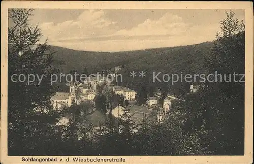 Schlangenbad Taunus Wiesbadenerstrasse Kat. Schlangenbad