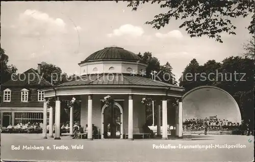 Bad Meinberg Parkkaffee Brunnentempel Musikpavillion Kat. Horn Bad Meinberg