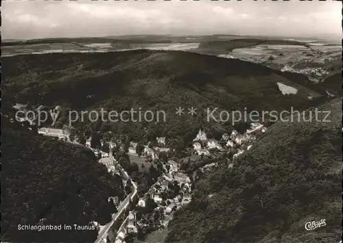 Schlangenbad Taunus Fliegeraufnahme Kat. Schlangenbad