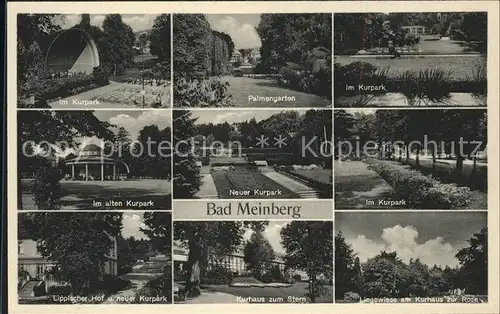 Bad Meinberg Liegewiese Kurpark Palmengarten Neuer Kurpark Lippischer Hof Kat. Horn Bad Meinberg