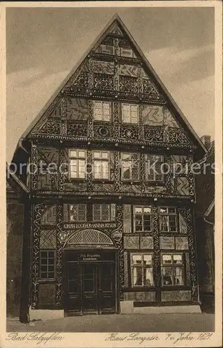 Bad Salzuflen Haus Langestrasse v. Jahre 1621 Kat. Bad Salzuflen