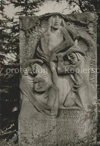 Lage Lippe Schamlose Grausamkeit Ehrendenkmal Krieg Kat. Lage