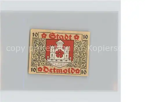 Detmold Wappen 10 Pfennig Nr. 196771 Kat. Detmold